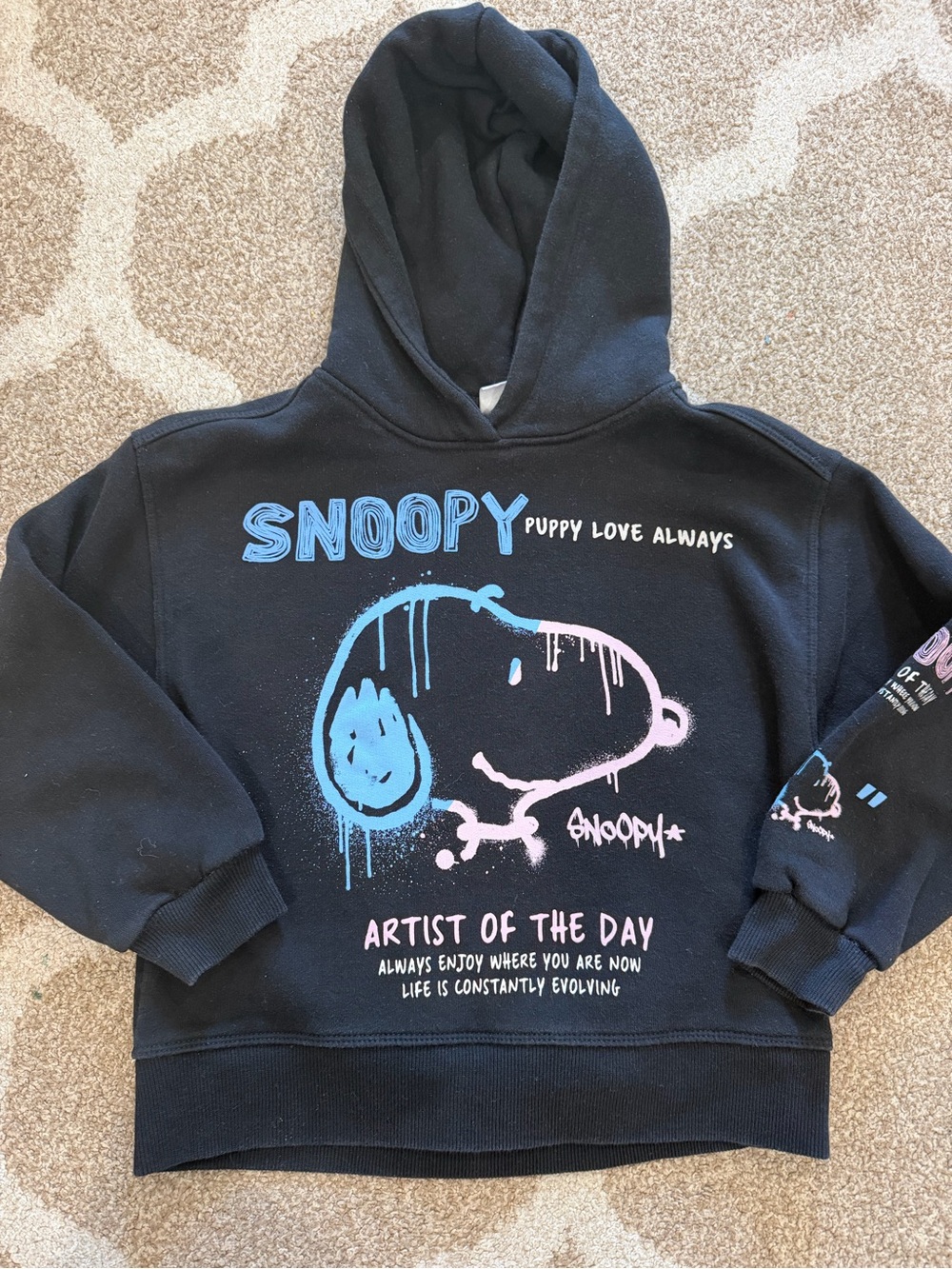 Zara Snoopy Puppy Love Always Hoodie